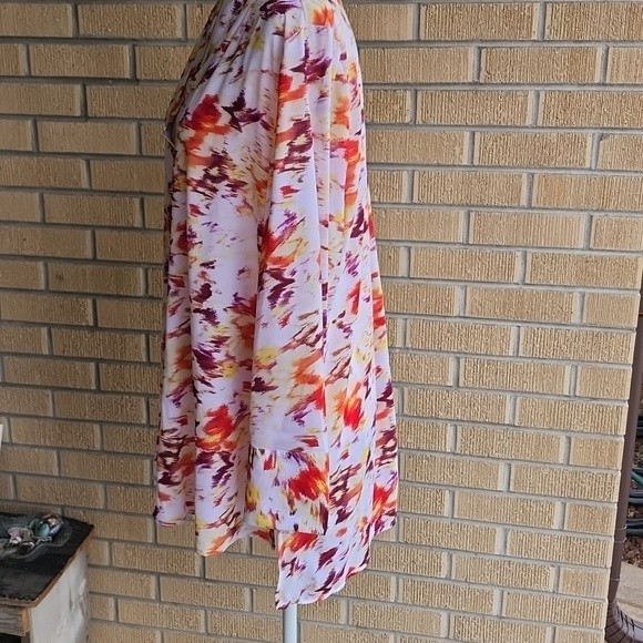 Terra & Sky plus size tunic brightly colored long sleeve blouse - Picture 5 of 12